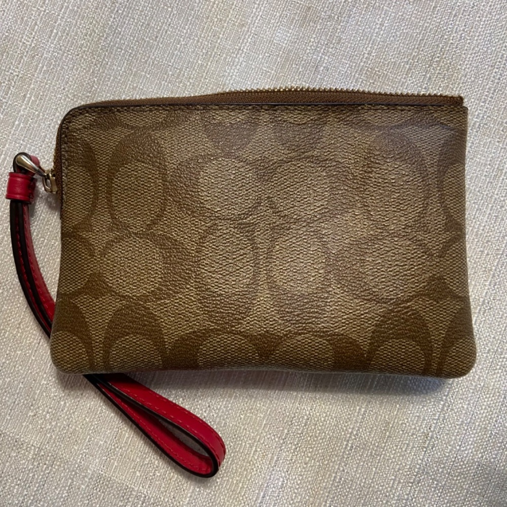 Coach Signature Wristlet - Picture 3 of 6
